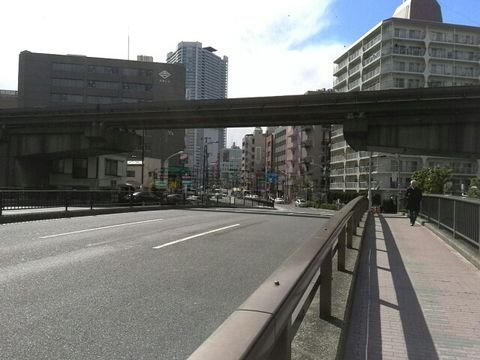 芝潟橋上から札の辻方面