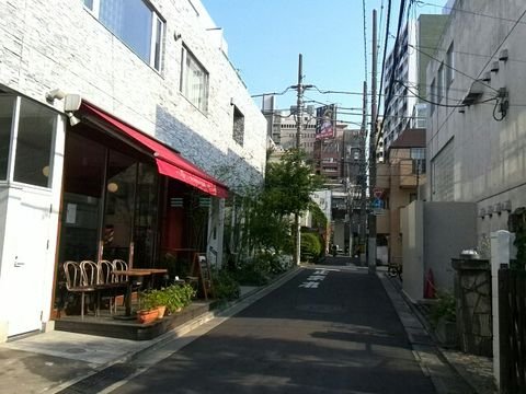 お洒落なお店が建ち並びます
