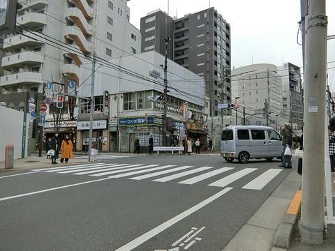 神楽坂上 交差点