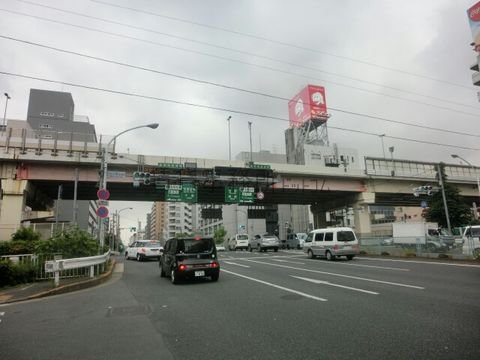 四ッ目通り　四橋北詰交差点付近
住吉駅方面

