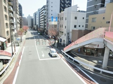 桜新道歩道橋からの景観 (しながわ区民公園方面)