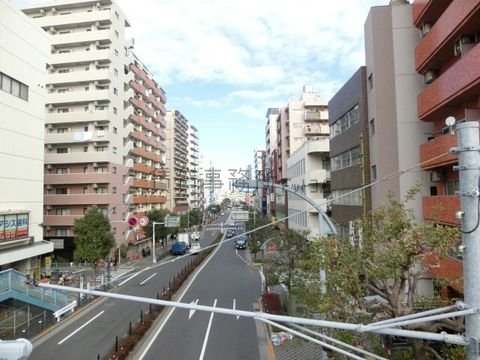 本蒲田歩道橋からの景観 (蒲田駅方面)