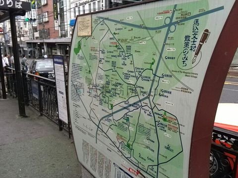 大森駅西口の散策マップです

