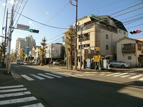 太田神社参道前 交差点
