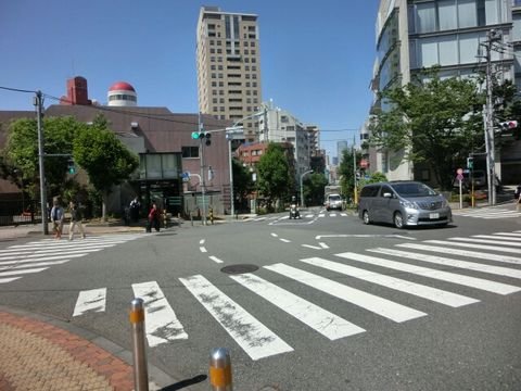 サッポロビール本社前　恵比寿四丁目交番付近