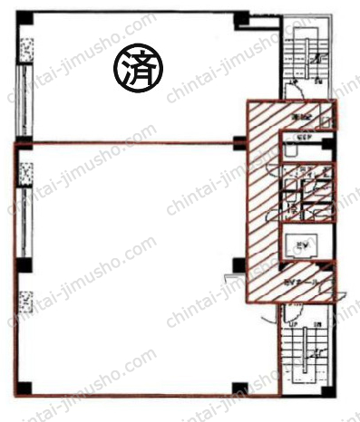 清月堂本店ビルの間取図