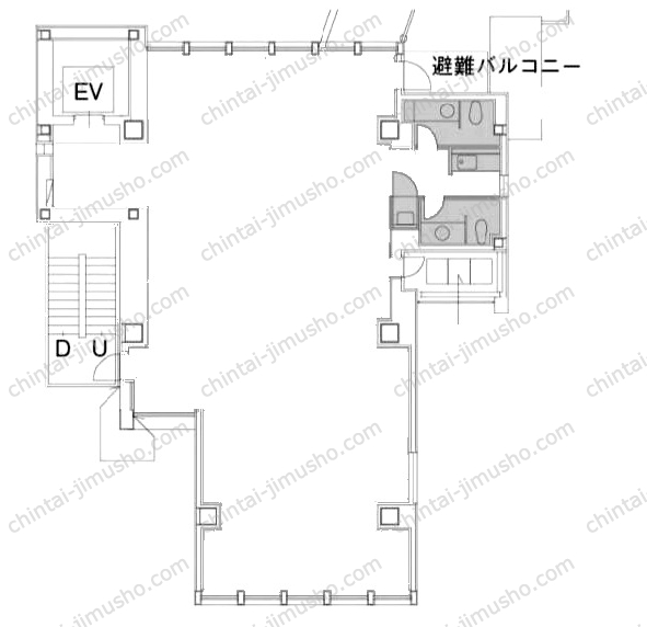 EastWestビルの間取図