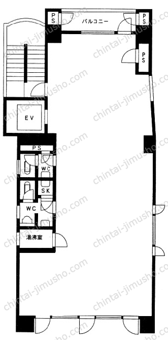 芝加賀ビルの間取図