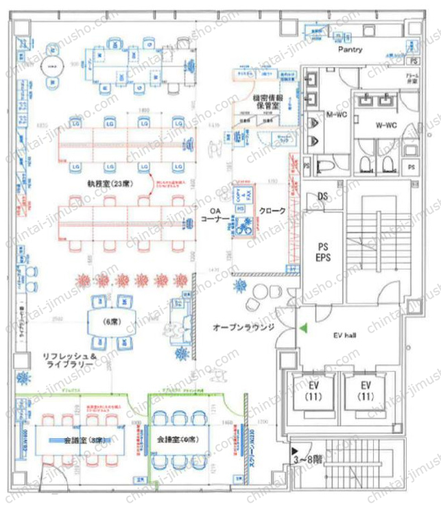 PMO八丁堀の間取図