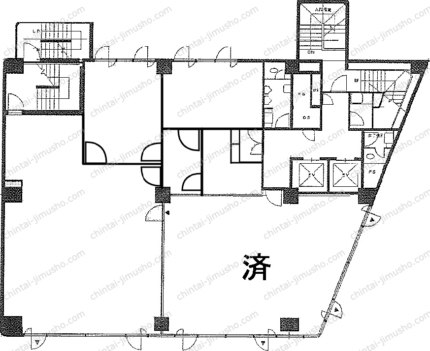 赤坂plusビルの間取図