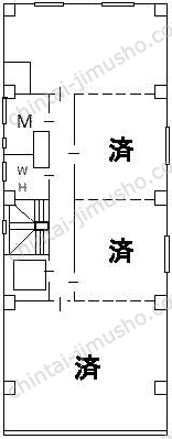 共同ビル（中央）の間取図