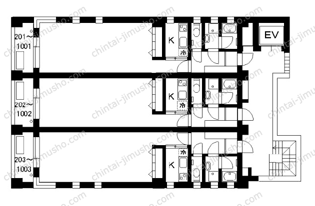 月村マンションNo.29の間取図
