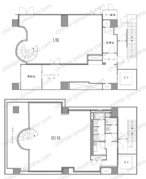 秋芳ビルの間取図