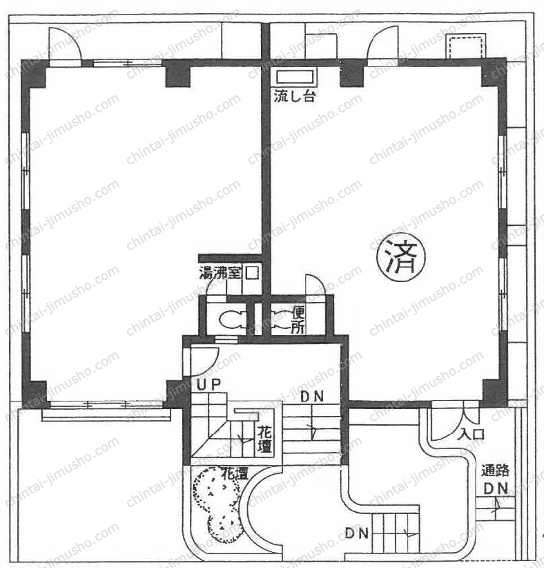 赤坂サンクビルの間取図