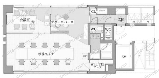 デュープレックス銀座タワー8／14の間取図
