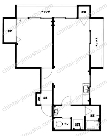 パレス赤坂の間取図