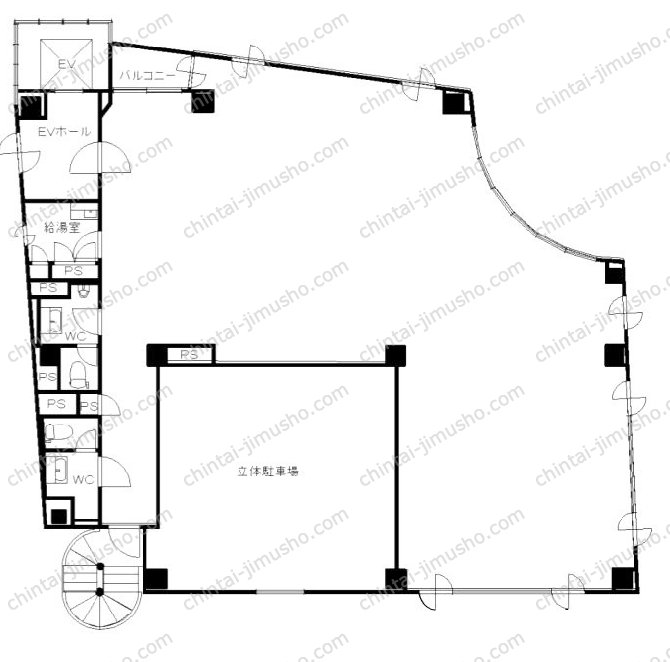 IS弓町ビルの間取図