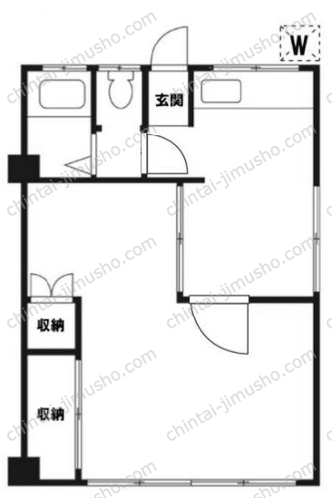 原宿マンションの間取図