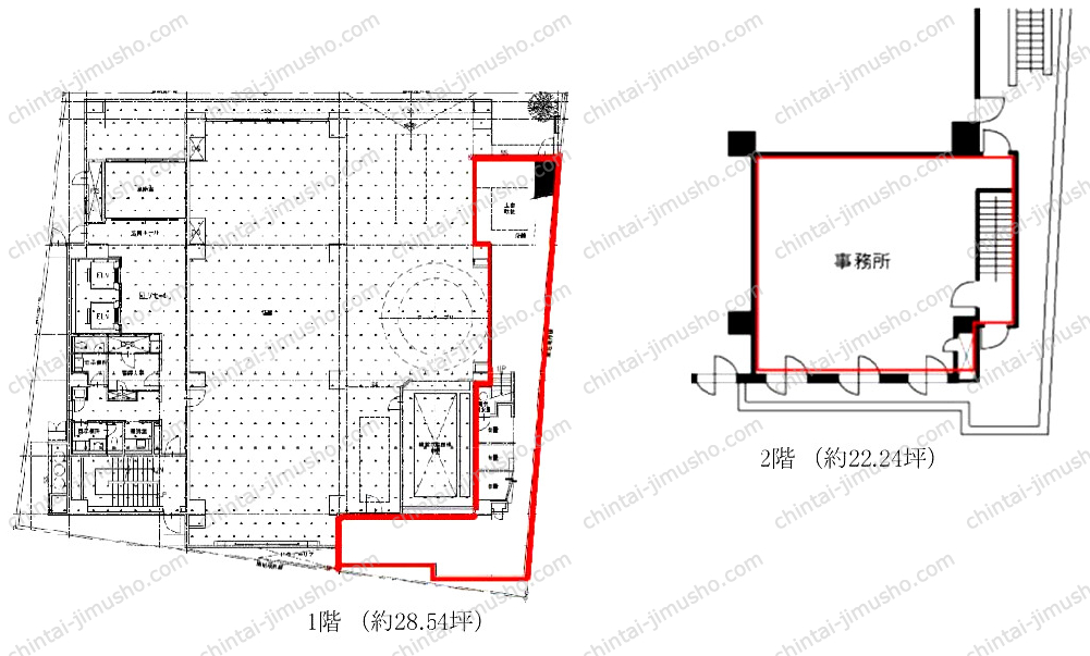 西新宿松屋ビルの間取図