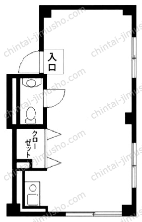 赤坂ロイヤルビルの間取図