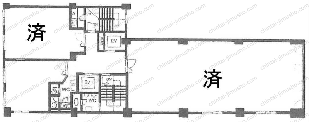 清話会ビルの間取図