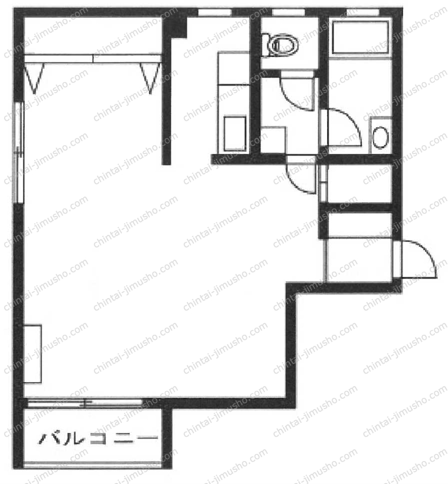 麻布網代マンションの間取図
