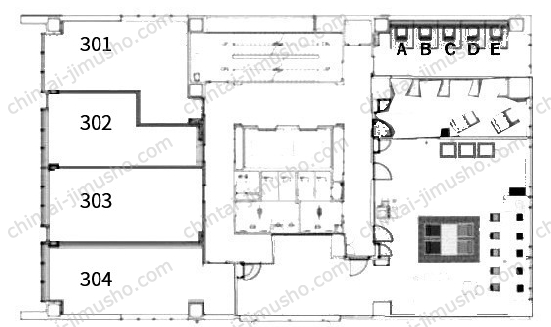クロスオフィス三田の間取図