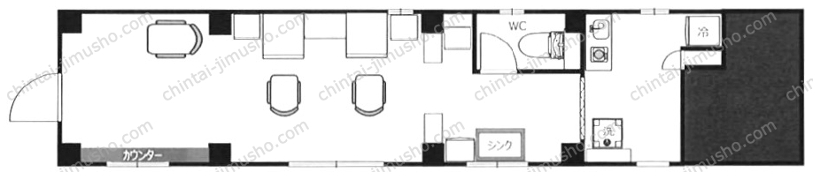 中銀第2新橋マンシオンの間取図