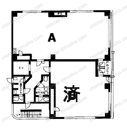 横浜塩業ビルの間取図