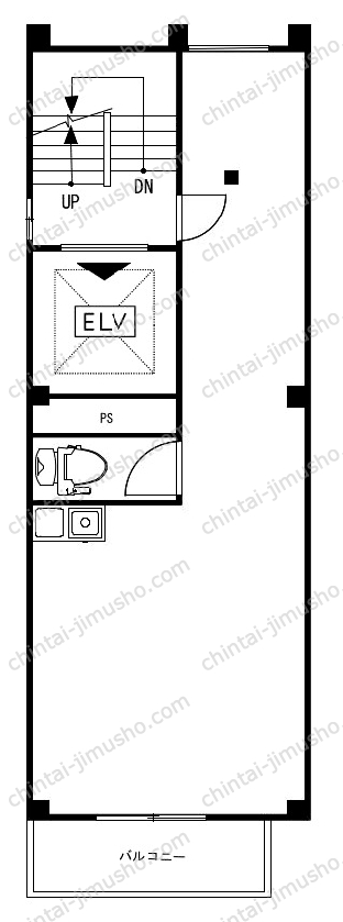 銀座白亜ビルの間取図