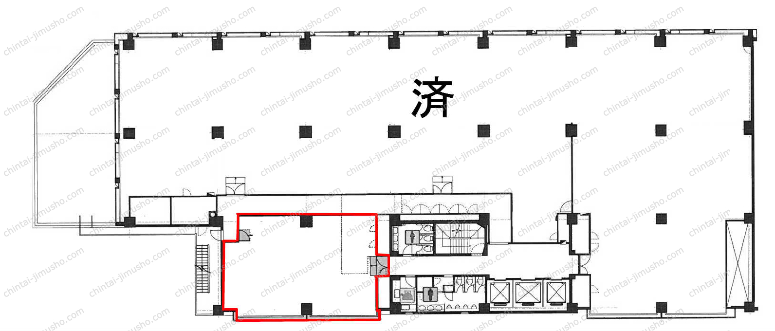 虎ノ門40MTビルの間取図