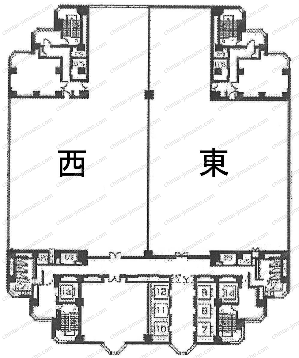 世田谷ビジネススクエアタワーの間取図