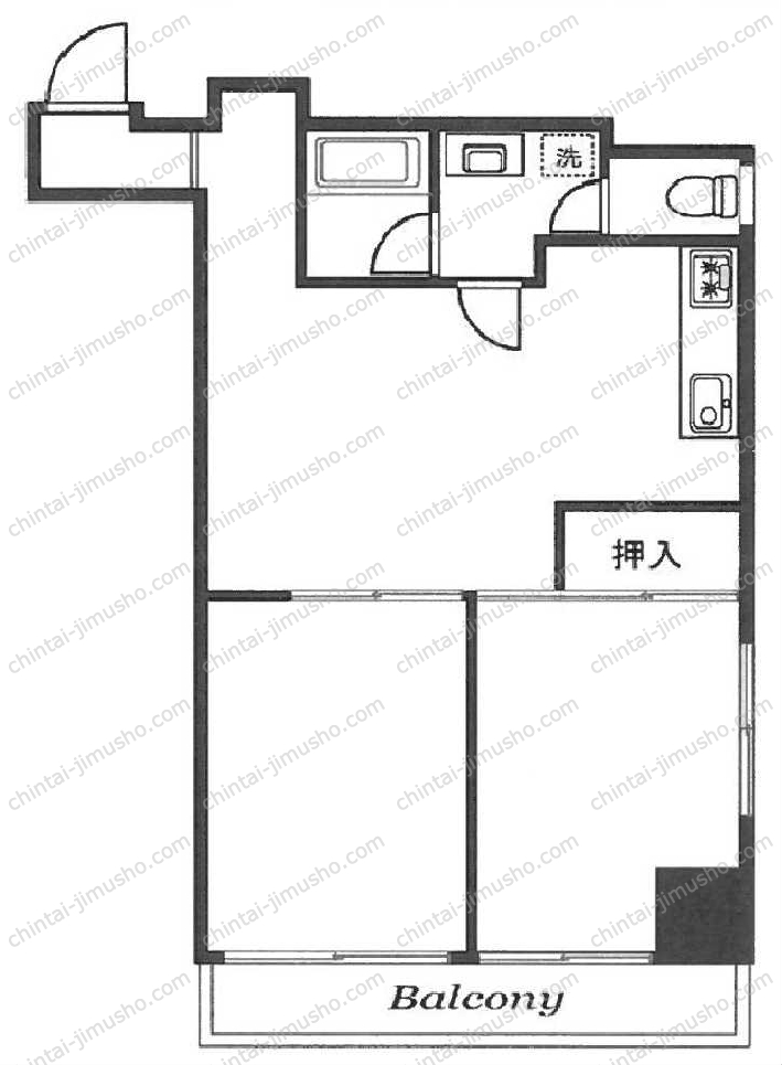 成子坂ハイツの間取図