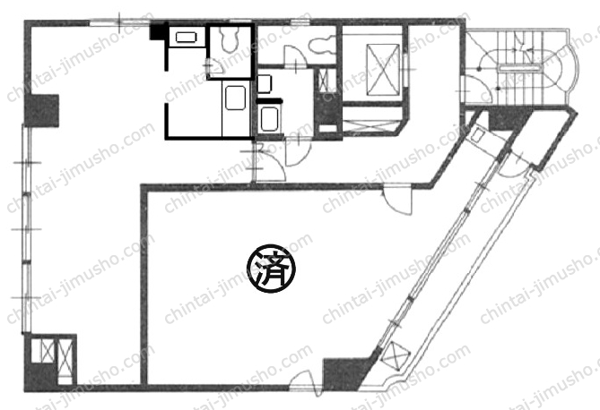 二番町ビルの間取図