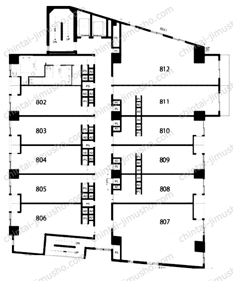 フロイントゥ三田の間取図