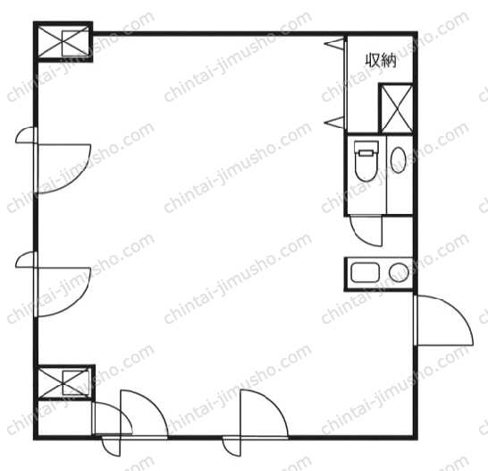 シティスクエア築地の間取図