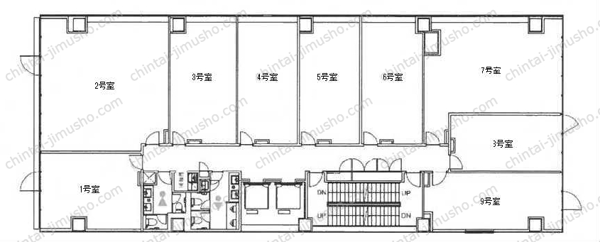 クロスオフィス渋谷の間取図