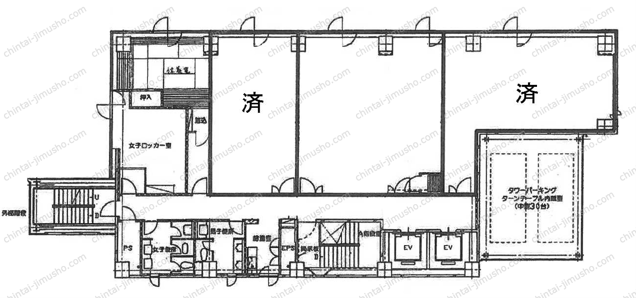 太陽生命立川ビルの間取図