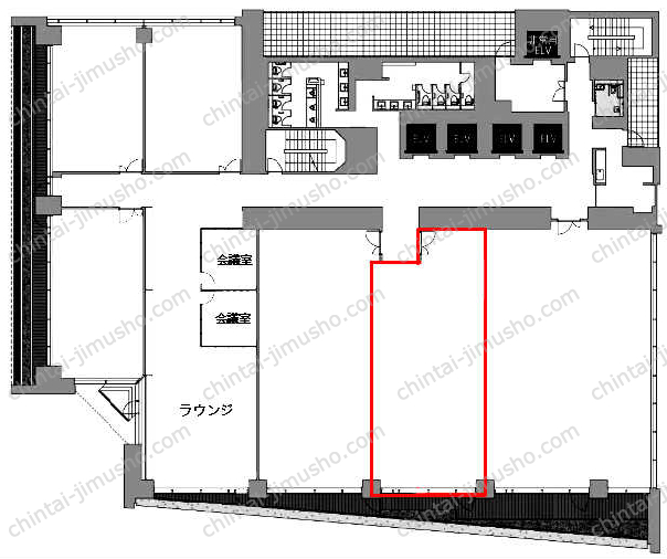 新虎通りCOREの間取図