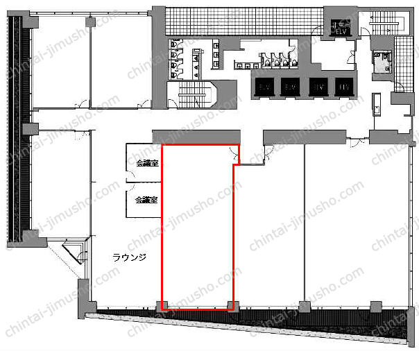 新虎通りCOREの間取図
