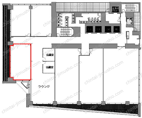 新虎通りCOREの間取図