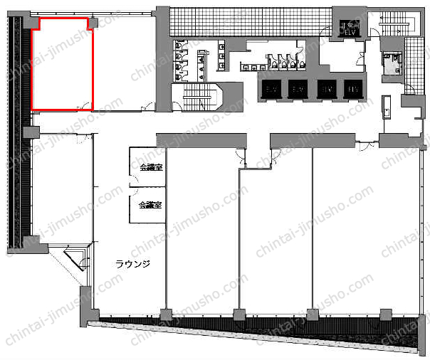 新虎通りCOREの間取図