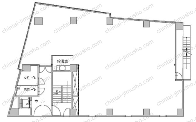 イマス浜田ビル／西新宿ライズオフィス1stの間取図