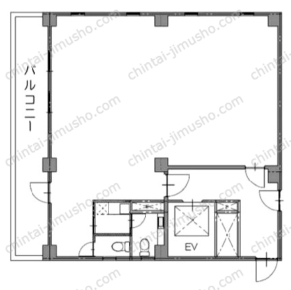 日宝茅場町ビルの間取図