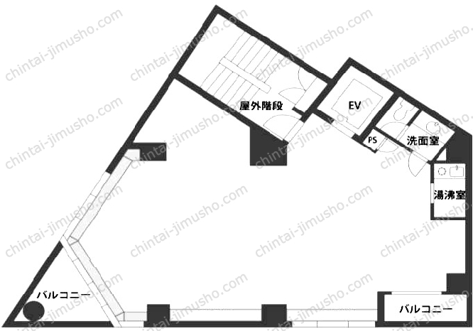 南麻布Aビルの間取図