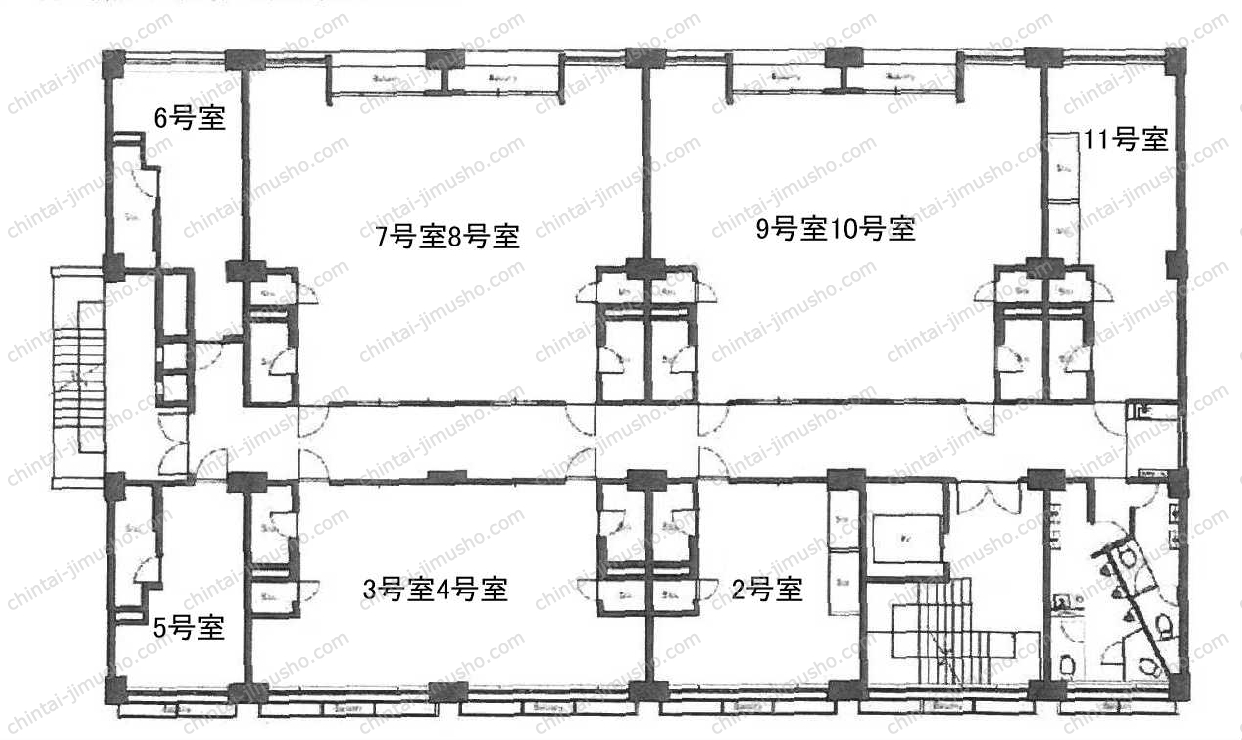 岡崎ビルの間取図