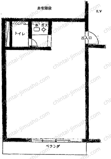 中銀第2新橋マンシオンの間取図