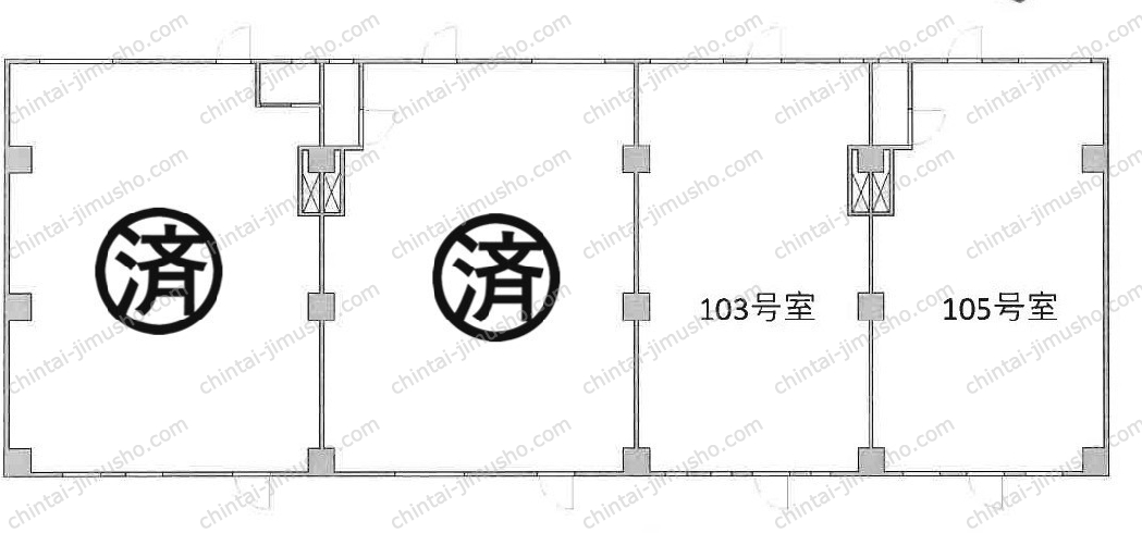 秋山ビルの間取図