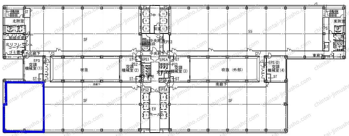 タイム24ビルの間取図