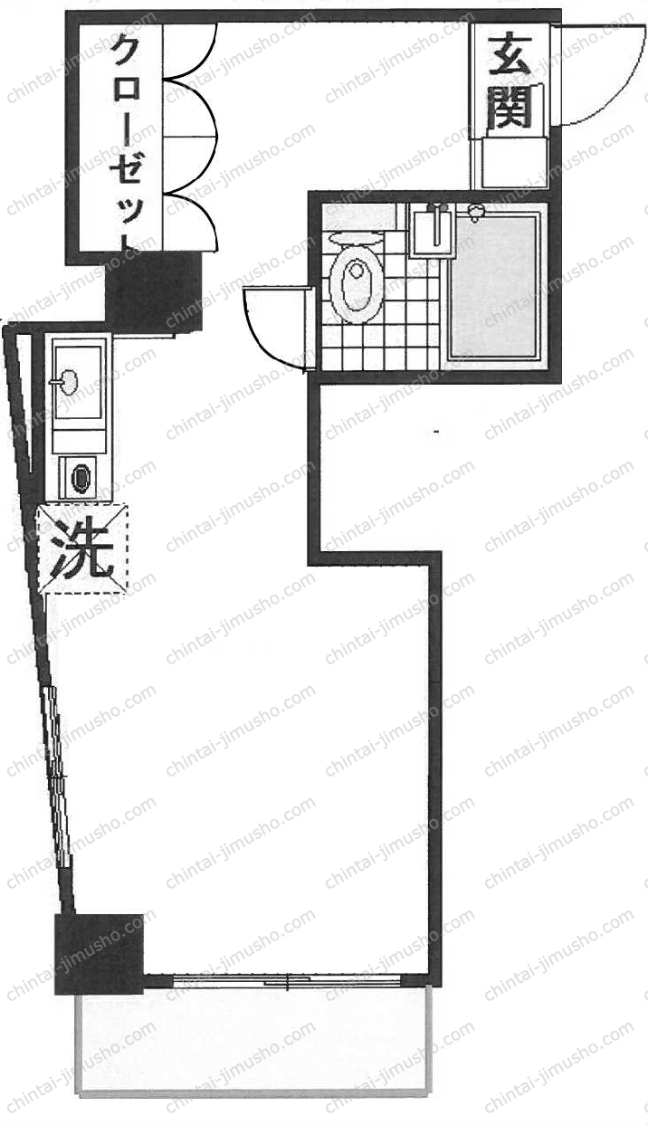 スカイコート中目黒の間取図